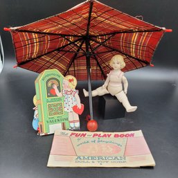 Lot Of Vintage/antique Doll Related Items And Like