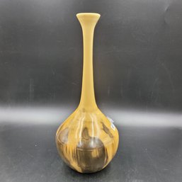 Hand Turned Pecan Wood Bottle / Vase Signed By Ray Cannata
