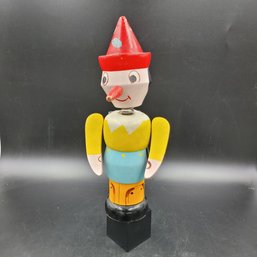 Antique 11' Wooden Pinocchio Toy Bank?