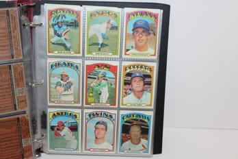 1972 Baseball Card Binder - Mostly Commons - Great Set Builder