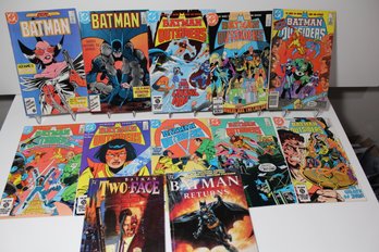 12 Comic Batman & Batman & The Outsiders Comic Group (1984) - Batman Returns Movie Comic Adaptation