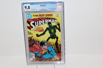 1987 Superman (1987 2nd Series) #1 - Graded 9.8 CGC