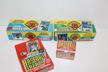 1989 Bowman With Rookie Griffey - 1990 Bowman - 1990 Wax Swell Packs (36 Wax Packs)