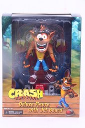 Crash Bandicoot Deluxe Figure With Jet Board New In Box