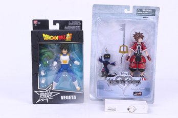 Bandai Dragon Ball Super Dragon Stars Vegeta Together With Kingdom Hearts Series 1 Action Figures New In Box