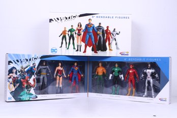 Justice League 8 Inch Bendable Action Figure Set NJ Croce New In Box