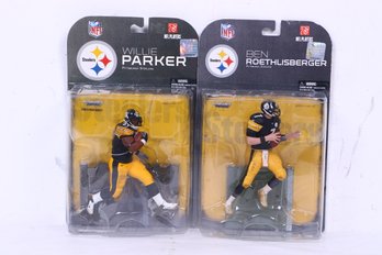 Group Of Two Football Action Figures New In Box