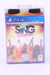Let's Sing Country- PlayStation 4 - 2 Mic Bundle Brand New Factory Sealed
