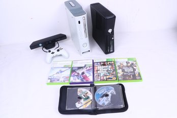 Two X-box 360 Systems Acessories And Games