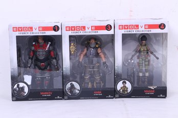 Group Of Three Evolve Legacy Collection Action Figures New In Boxes