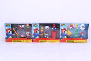Group Of Super Mario Action Figures New In Boxes