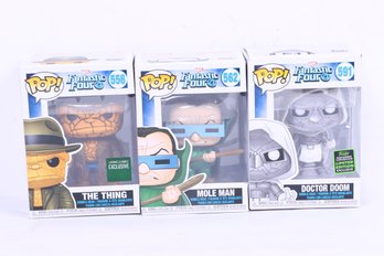Lot Of Three Funko Pop! Fantastic Four New In Boxes