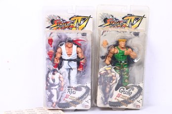 Group Of Two Street Fighter Action Figures New In Boxes