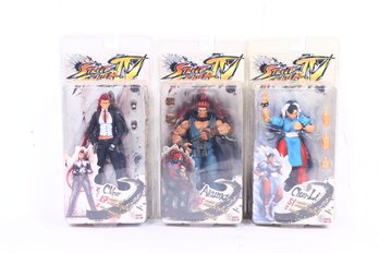 Group Of Three Street Fighter Action Figures New In Boxes