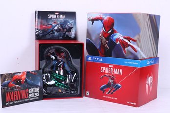 Ps4 Spiderman Action Figure Plus Extras Collectors Edition New Open Box