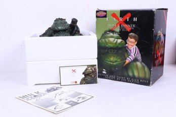 X Earth Hulk And Banner Limited Edition Resin Bust Signed By Designer And Sculptor New Open Box