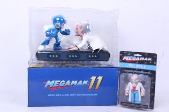 Group Of Mega Man And Dr Wily Action Figures New In Boxes