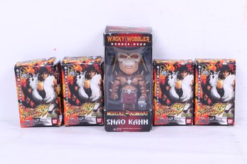 Lot Of Street Fighters And Mortal Kombat Action Figures New In Boxes