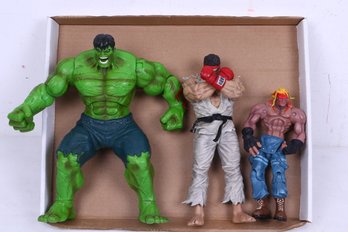 Group Of Three  Loose Large Action Figures
