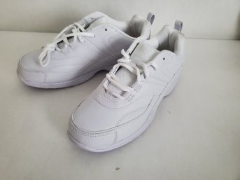 Safe T Step Oil & Slip Resistant Sneakers White Work Shoes Women's Size 8.5W - NEW With Tags