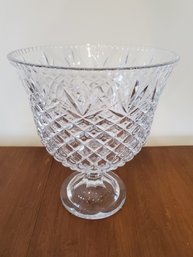 Vintage Shannon Crystal Large Pedestal Bowl