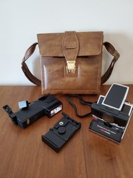 Vintage Polaroid SX-70 Sonar Land Camera With Accessories