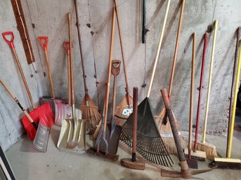 Large Group Of Landscaping Garden Hand Tools