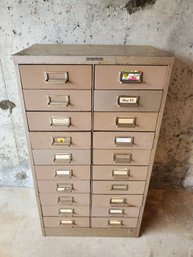 Vintage STEELMASTER 20 Drawers Metal Cabinet