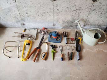 Group Of Garden Tools And Accessories