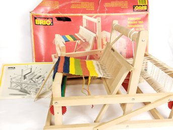 Brio Miniature Vavstol Weaving Loom Tabletop Folding W/Original Box