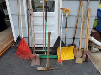Group Of Gardening Landscaping Tools
