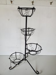 Vintage Metal Wire Flower Stand