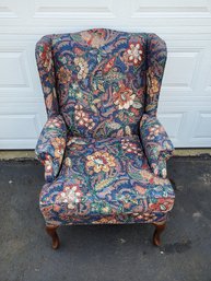 Colorful Design Wingback Chair By Barclay Furniture