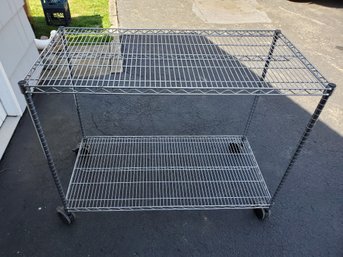 METRO Chrome Wire Rack On Casters - NSF Rated