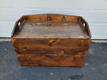 Vintage Wooden Bench Or Storage Chest