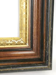 Antique Eastlake Walnut Deep Victorian Shadow Box Picture Frame For 8 X 10 Art