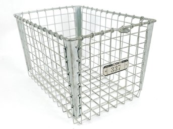 Vintage Lyon Wire Gym Locker Storage Basket