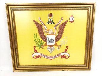 Sixty Fourth Armor Military Flag In Frame