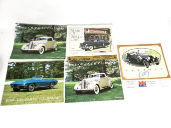 5 Vintage Car Calendars