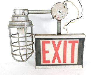 Industrial Explosion Proof  Light And Exit Sign From Oscar Meyer Plant