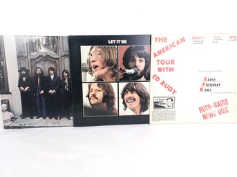 Beatles Vinyl Record Lot, Let It Be, Again, American Tour