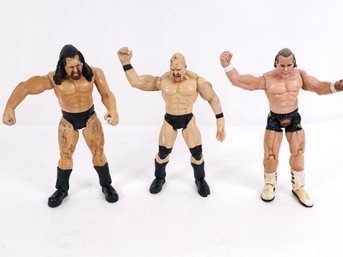 3 1999 Jakks Titan Tron Wrestling Figures