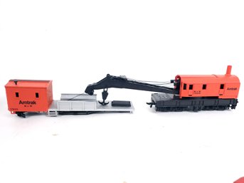 Bachmann HO Scale Amtrak M Of W 15449 500 Ton Service Crane Car &17623