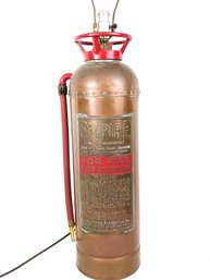 Nice Brass Empire Fire Extinguisher Lamp