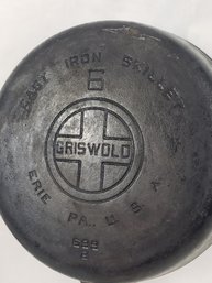 Griswold 6 Cast Iron Skillet Sits Flat