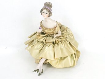 German Pincushion Half Doll With Legs