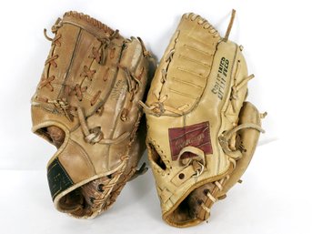 Pair Of Vintage Baseball Gloves, Roberto Clemente And Willie Horton