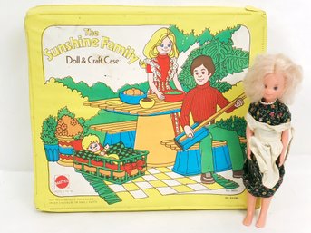 1976 Sunshine Family Doll And Doll Case