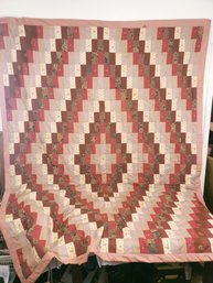 Vintage Hand Made Tied Quilt