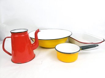 Vintage Enamel Lot,  Denmark, Poland And More